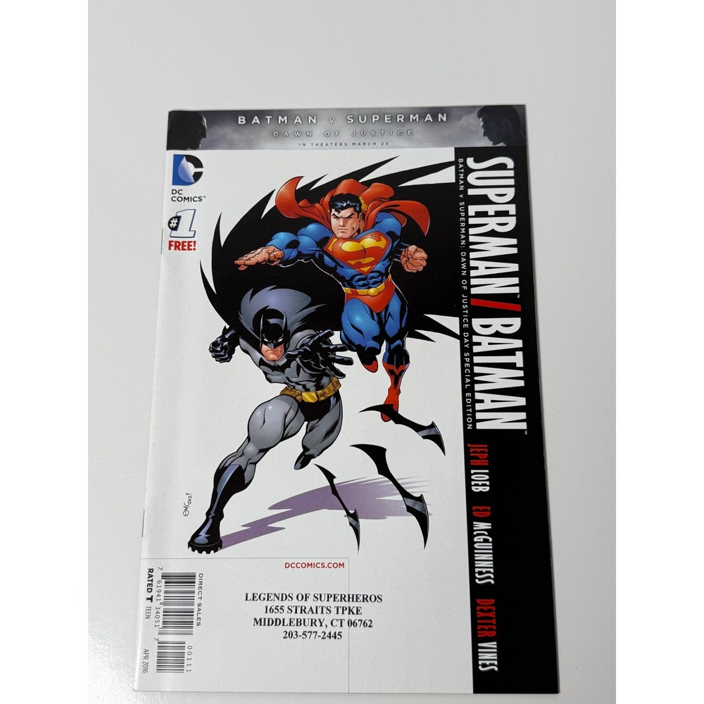 DC Comics Superman Batman Dawn of Justice Day Special Edition 1 Loeb McGuinness